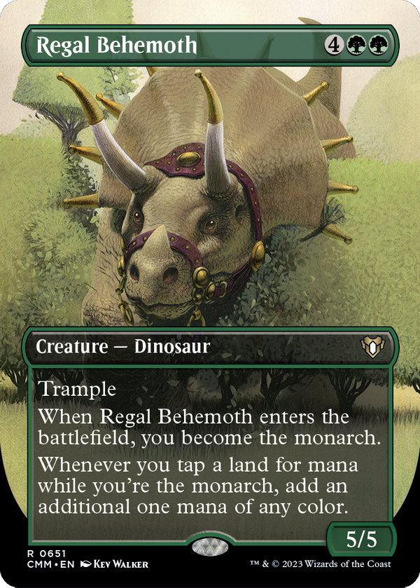 Regal Behemoth (Borderless) (CMM-651) - Commander Masters