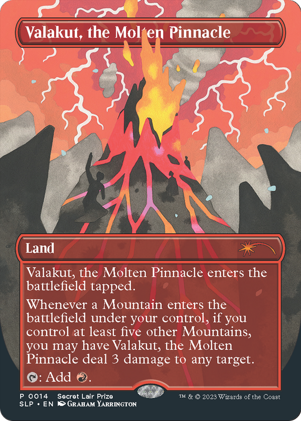 Valakut, the Molten Pinnacle (SLP-014) - Secret Lair Showdown (Borderless)