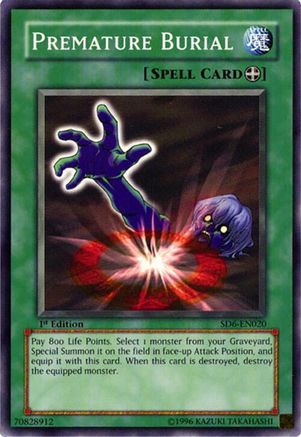 Premature Burial (SD6-EN020) - Structure Deck: Spellcaster's Judgment 1st Edition