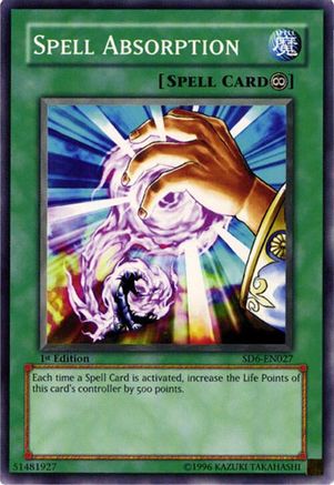 Spell Absorption (SD6-EN027) - Structure Deck: Spellcaster's Judgment 1st Edition