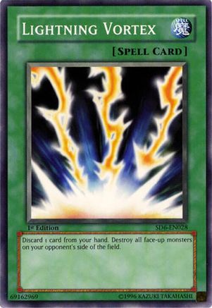 Lightning Vortex (SD6-EN028) - Structure Deck: Spellcaster's Judgment 1st Edition
