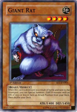 Giant Rat (SD7-EN003) - Structure Deck: Invincible Fortress 1st Edition