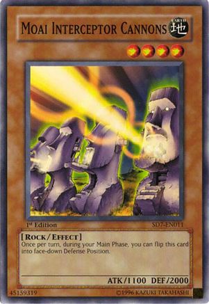 Moai Interceptor Cannons (SD7-EN011) - Structure Deck: Invincible Fortress Unlimited
