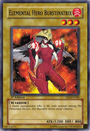 Elemental Hero Burstinatrix (YSD-EN008) - Starter Deck 2006 Unlimited