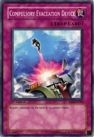 Compulsory Evacuation Device (YSD-EN038) - Starter Deck 2006 1st Edition