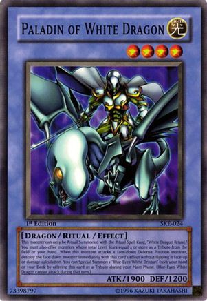 Paladin of White Dragon (SKE-024) - Starter Deck: Kaiba Evolution 1st Edition