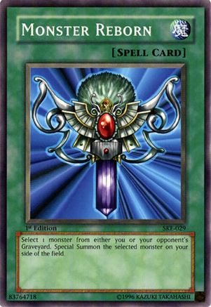 Monster Reborn (SKE-029) - Starter Deck: Kaiba Evolution 1st Edition