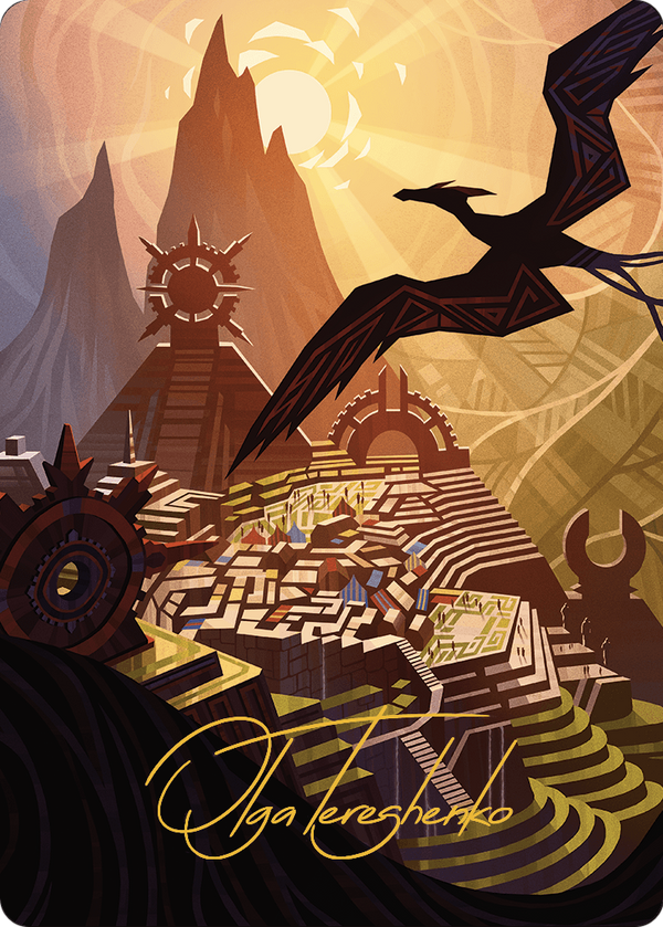 Plains // Plains (ALCI-044) - The Lost Caverns of Ixalan Art Series (Borderless) Foil