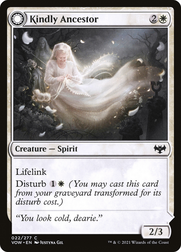 Kindly Ancestor (VOW-022) - Innistrad: Crimson Vow: (Double Faced Transform)