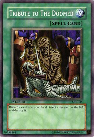 Tribute to The Doomed (SKE-035) - Starter Deck: Kaiba Evolution 1st Edition