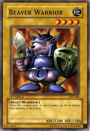 Beaver Warrior (SYE-006) - Starter Deck: Yugi Evolution 1st Edition
