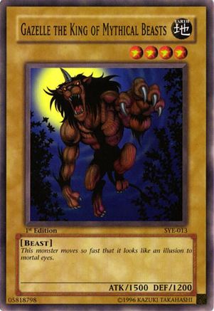 Gazelle the King of Mythical Beasts (SYE-013) - Starter Deck: Yugi Evolution 1st Edition