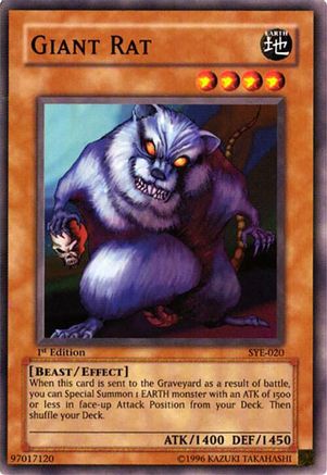 Giant Rat (SYE-020) - Starter Deck: Yugi Evolution 1st Edition