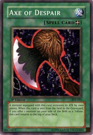Axe of Despair (SYE-035) - Starter Deck: Yugi Evolution 1st Edition