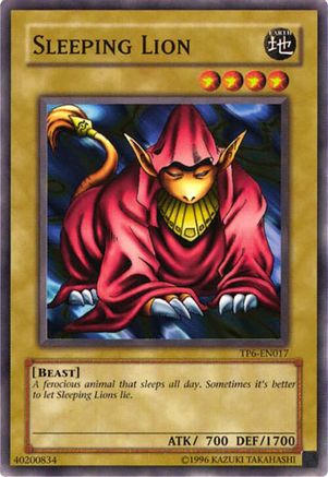 Sleeping Lion (TP6-EN017) - Tournament Pack 6 Unlimited