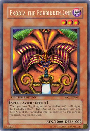 Exodia the Forbidden One (MC1-EN001) - Master Collection Volume 1 Limited