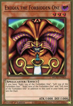 Exodia the Forbidden One (MGED-EN005) - Maximum Gold: El Dorado 1st Edition
