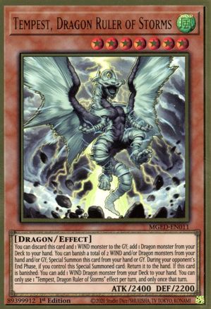 Tempest, Dragon Ruler of Storms (MGED-EN011) - Maximum Gold: El Dorado 1st Edition