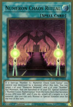 Numeron Chaos Ritual (MGED-EN050) - Maximum Gold: El Dorado 1st Edition