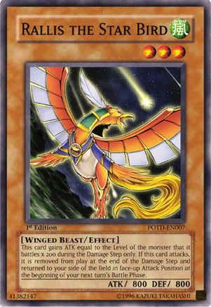 Rallis the Star Bird (POTD-EN007) - Power of the Duelist Unlimited