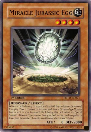 Miracle Jurassic Egg (POTD-EN021) - Power of the Duelist Unlimited