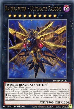 Raidraptor - Ultimate Falcon (MGED-EN140) - Maximum Gold: El Dorado 1st Edition
