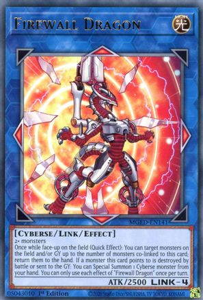 Firewall Dragon (Red Alternate Art) (MGED-EN141) - Maximum Gold: El Dorado 1st Edition