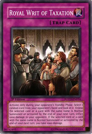 Royal Writ of Taxation (POTD-EN054) - Power of the Duelist 1st Edition