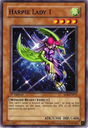 Harpie Lady 1 (SD8-EN013) - Structure Deck: Lord of the Storm 1st Edition