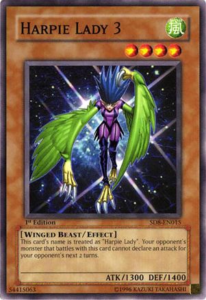 Harpie Lady 3 (SD8-EN015) - Structure Deck: Lord of the Storm Unlimited