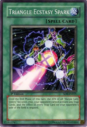Triangle Ecstasy Spark (SD8-EN025) - Structure Deck: Lord of the Storm 1st Edition