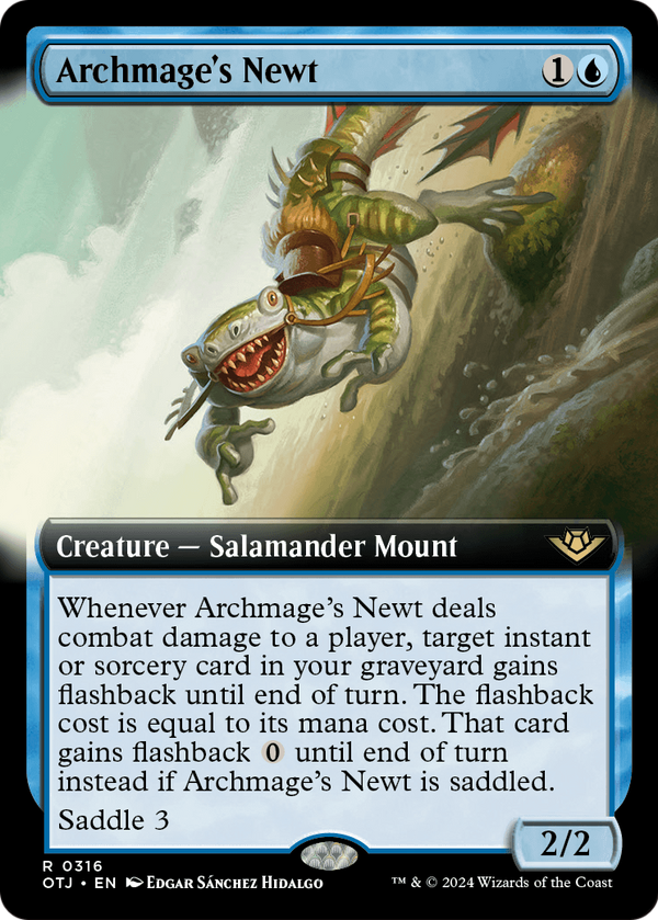 Archmage's Newt (Extended Art) (OTJ-316) - Outlaws of Thunder Junction: (Extended Art)