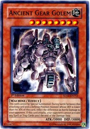 Ancient Gear Golem (SD10-EN012) - Structure Deck: Machine Re-Volt Unlimited