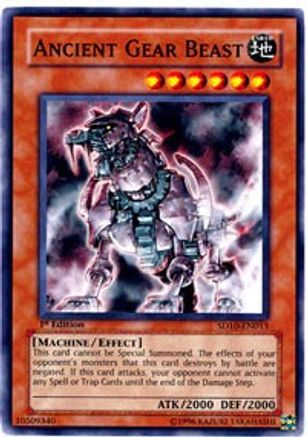 Ancient Gear Beast (SD10-EN013) - Structure Deck: Machine Re-Volt Unlimited
