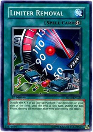 Limiter Removal (SD10-EN025) - Structure Deck: Machine Re-Volt 1st Edition