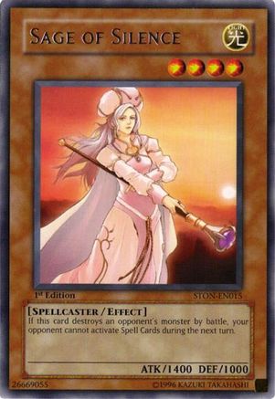 Sage of Silence (STON-EN015) - Strike of Neos 1st Edition