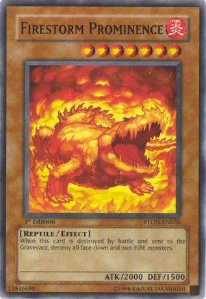 Firestorm Prominence (STON-EN026) - Strike of Neos 1st Edition