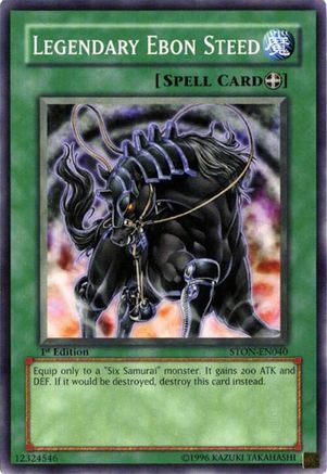 Legendary Ebon Steed (STON-EN040) - Strike of Neos Unlimited