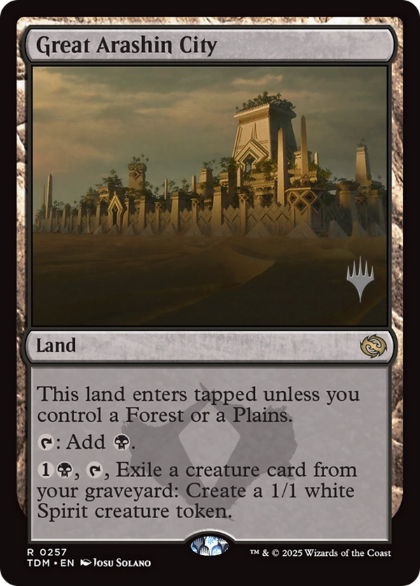 Great Arashin City (PPTDM-257) - Promo Pack: Tarkir: Dragonstorm Foil