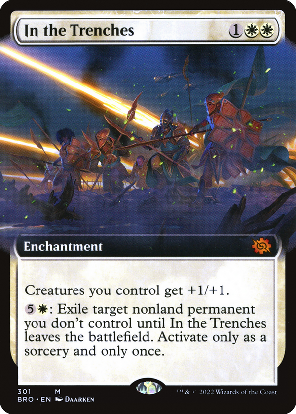 In the Trenches (Extended Art) (BRO-301) - The Brothers' War: (Extended Art) Foil