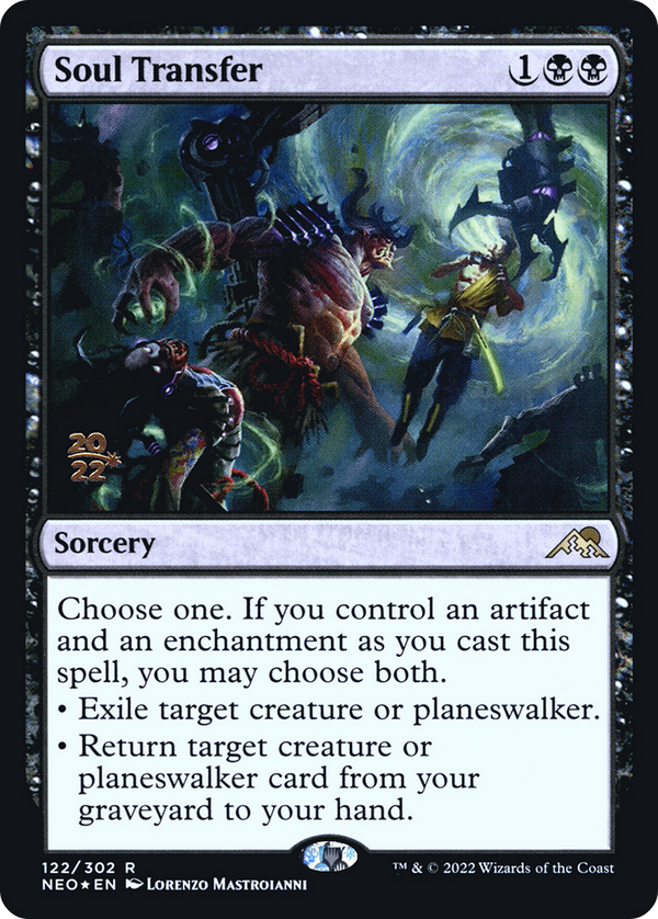 Soul Transfer (PRE-122) - Kamigawa: Neon Dynasty Promos Foil