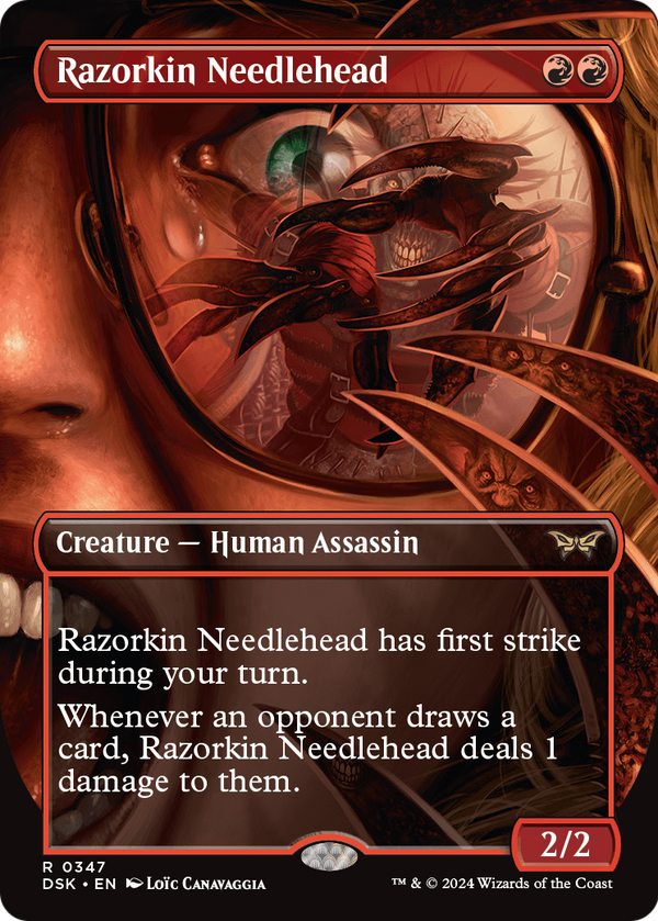 Razorkin Needlehead (Borderless) (DSK-347) - Duskmourn: House of Horror