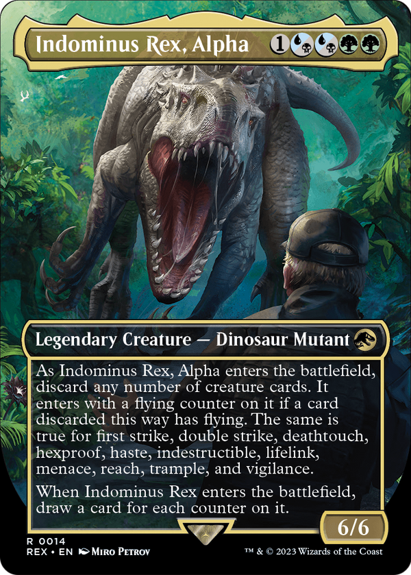 Indominus Rex, Alpha (Borderless) (REX-014) - Jurassic World Collection