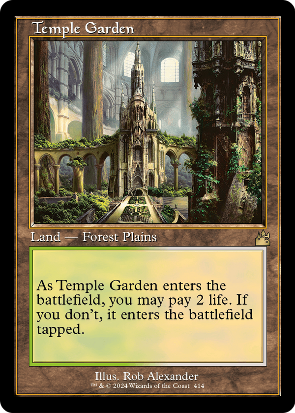Temple Garden (Retro Frame) (RVR-414) - Ravnica Remastered Foil