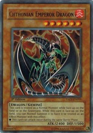 Chthonian Emperor Dragon (TAEV-EN019) - Tactical Evolution 1st Edition