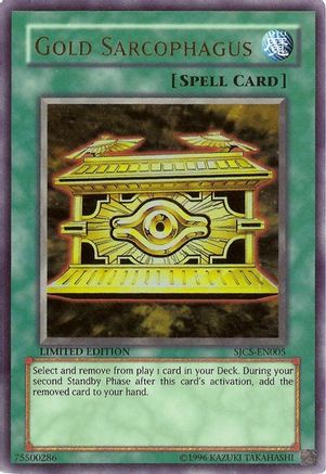 Gold Sarcophagus (SJCS-EN005) - Shonen Jump Championship Series Promos Limited