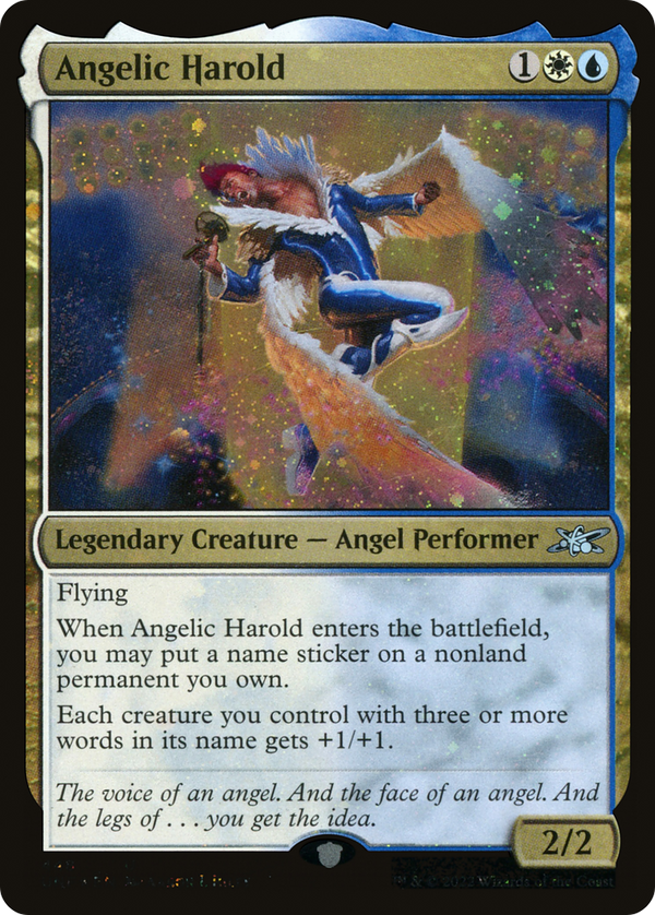 Angelic Harold (Galaxy Foil) (UNF-448) - Unfinity Foil