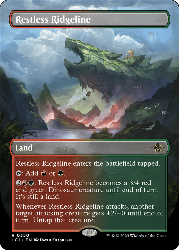 Restless Ridgeline (Borderless) (LCI-350) - The Lost Caverns of Ixalan Foil
