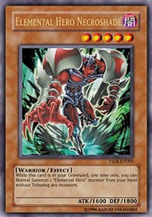 Elemental HERO Necroshade (YSDJ-EN000) - Starter Deck: Jaden Yuki 1st Edition