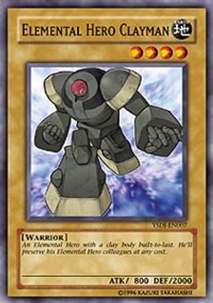 Elemental HERO Clayman (YSDJ-EN007) - Starter Deck: Jaden Yuki 1st Edition